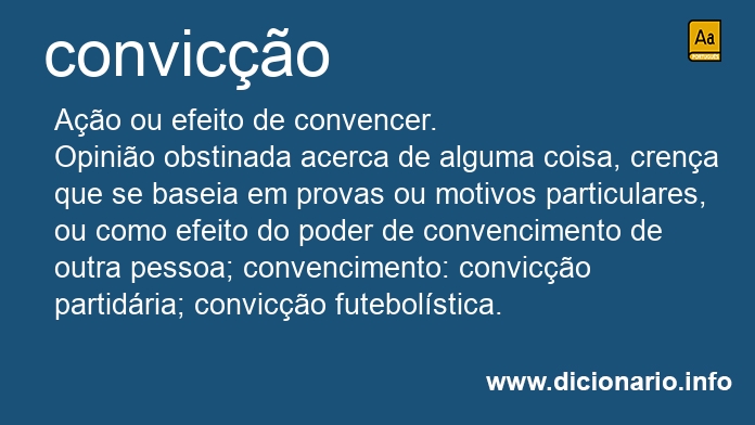 Significado de convico