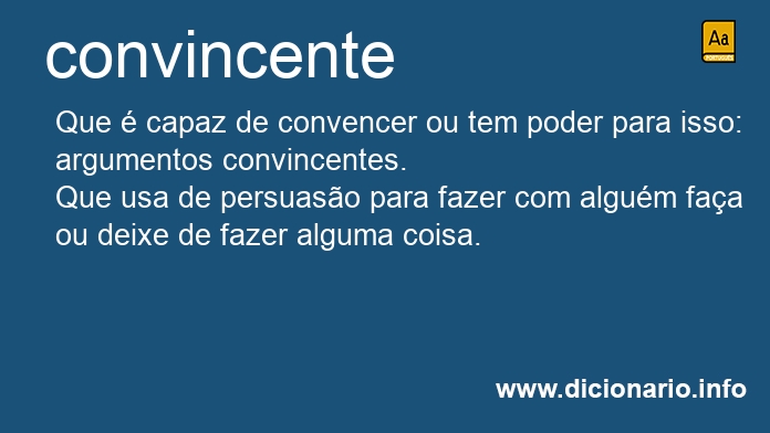 Significado de convincente