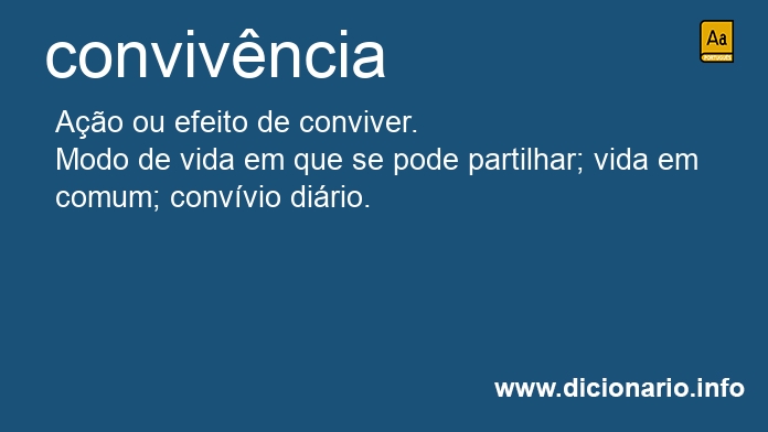 Significado de convivncia