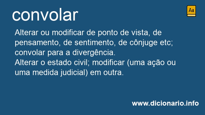 Significado de convolo