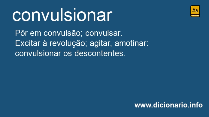 Significado de convulsionavam