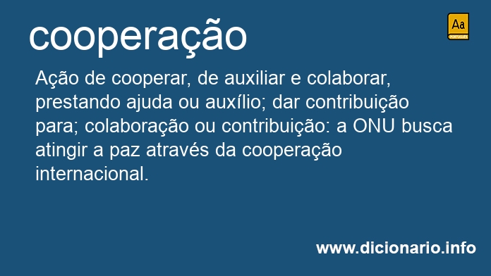 Significado de cooperaes