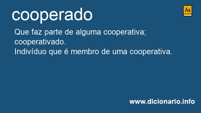 Significado de cooperada