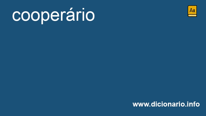 Significado de cooperrio