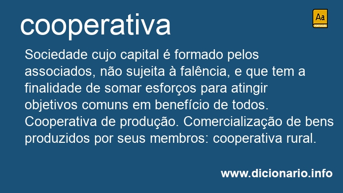 Significado de cooperativa