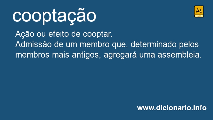 Significado de cooptaes