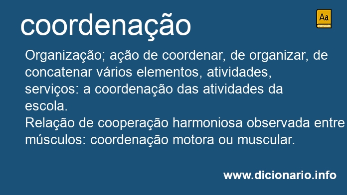 Significado de coordenao