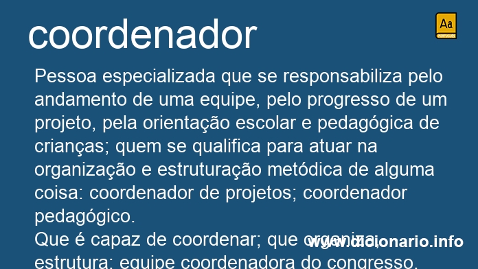 Significado de coordenadora