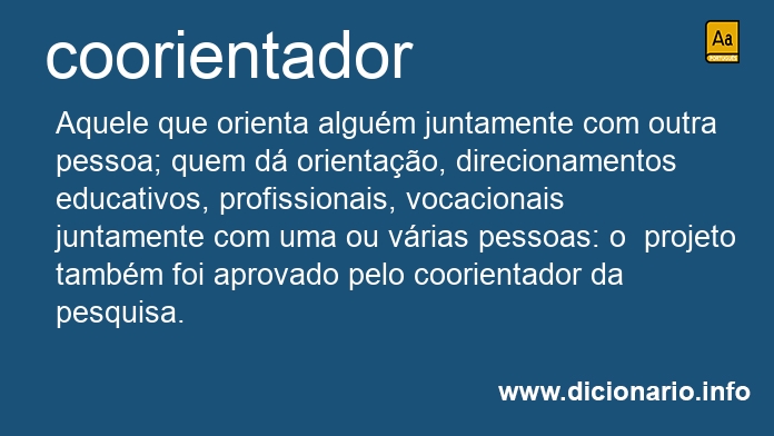 Significado de coorientadora