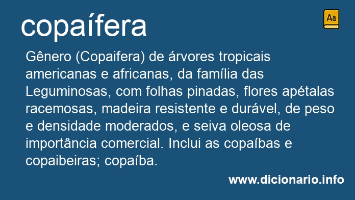 Significado de copafera