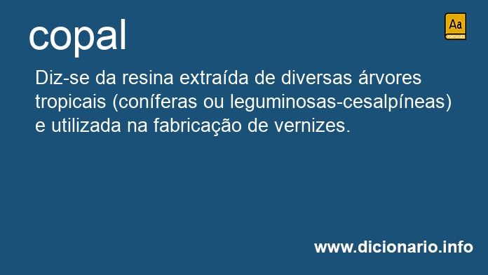 Significado de copal