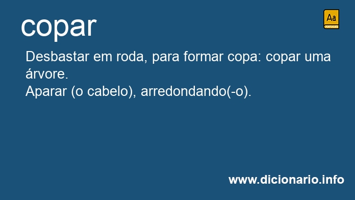 Significado de copar