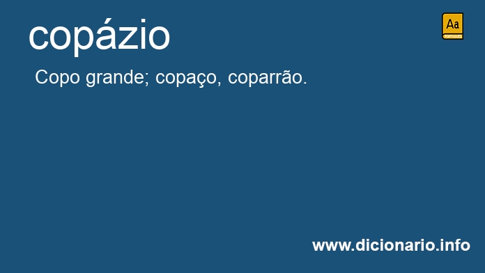 Significado de copzio