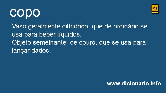Significado de copos