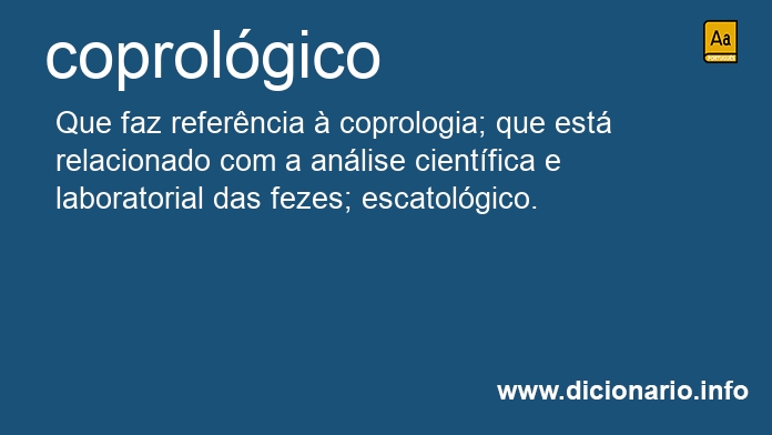 Significado de coprolgico