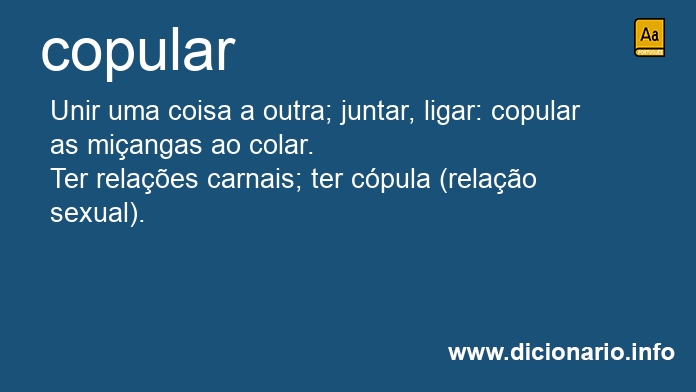 Significado de copular