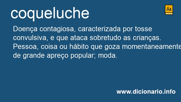 Significado de coqueluche