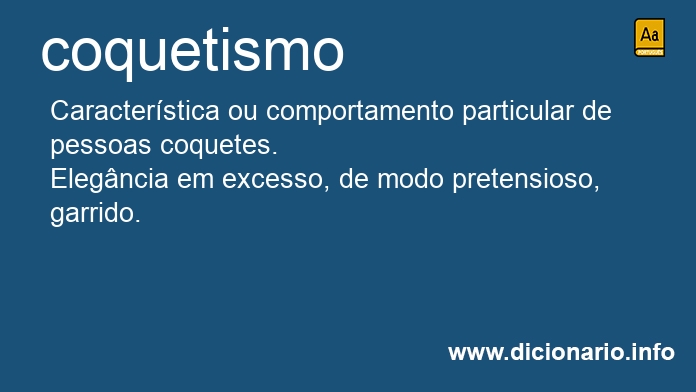 Significado de coquetismos