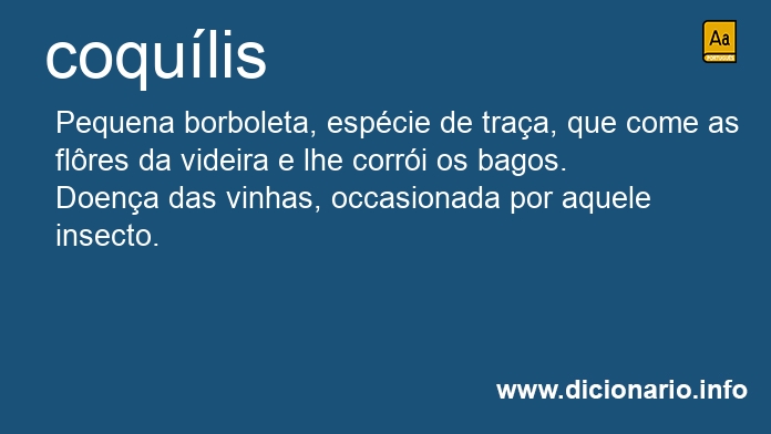 Significado de coqulis