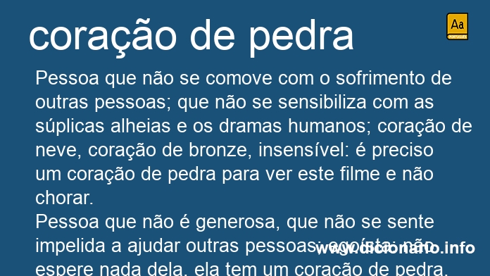 Significado de corao de pedra
