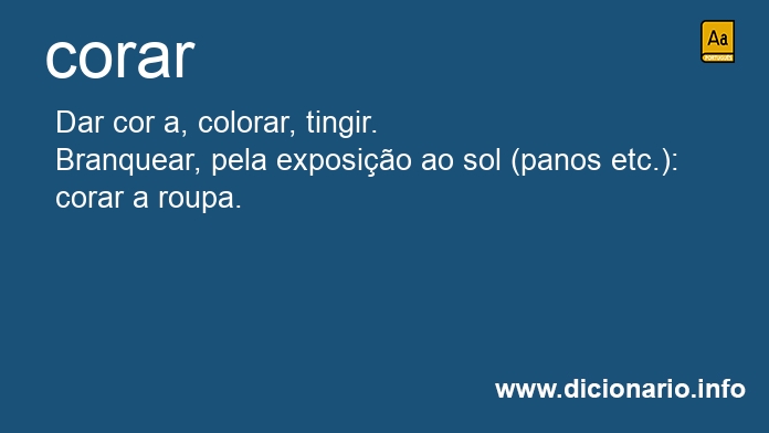 Significado de corarei