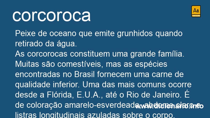 Significado de corcoroca