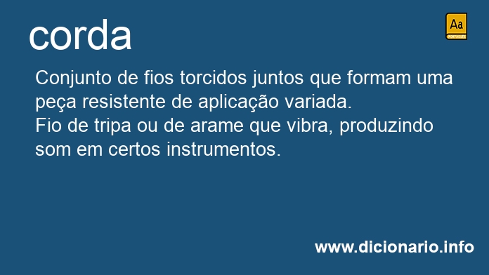 Significado de corda