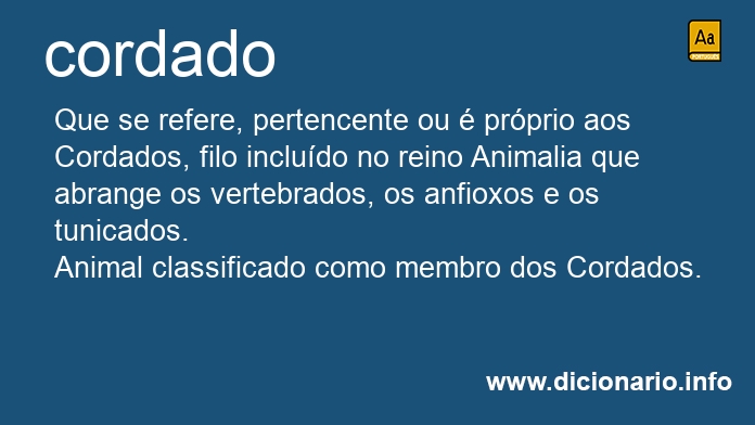 Significado de cordado