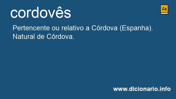 Significado de cordovs