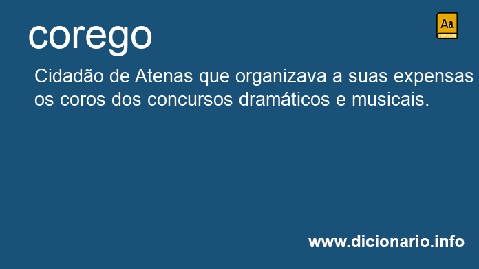 Significado de coregos
