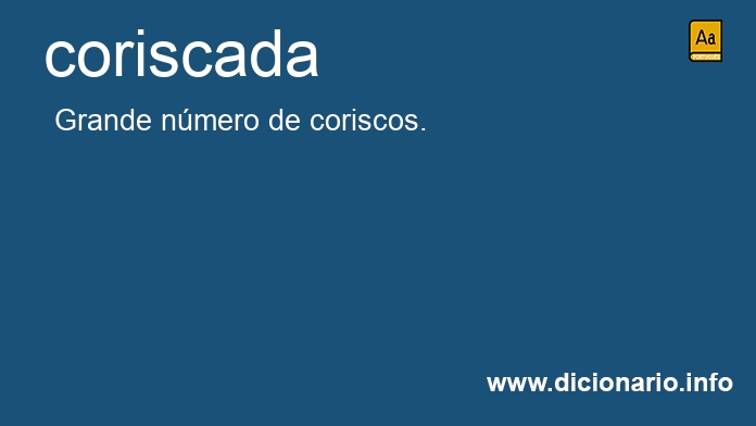 Significado de coriscada