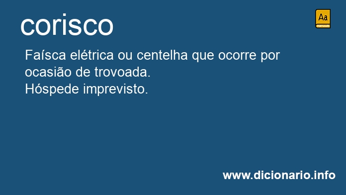 Significado de corisco