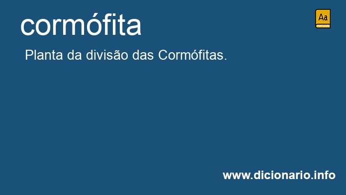 Significado de cormfita