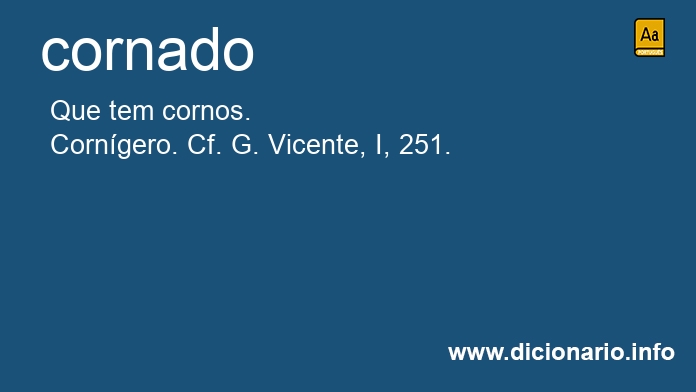 Significado de cornado