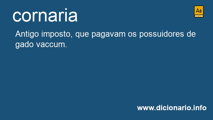 Significado de cornaria