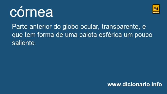 Significado de crnea