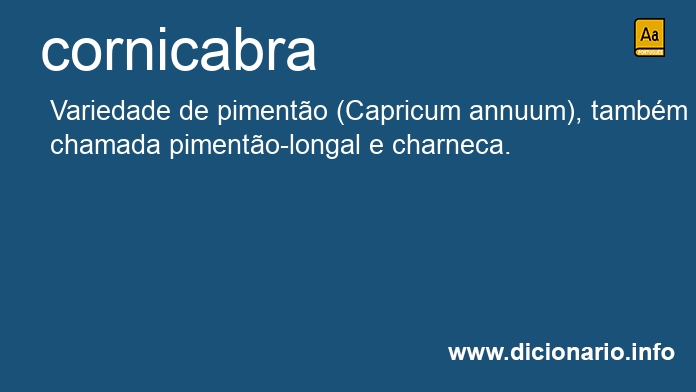 Significado de cornicabra