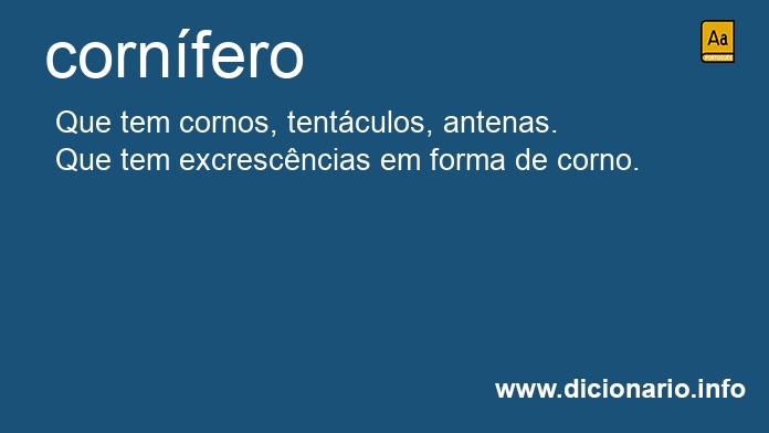 Significado de cornfero