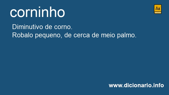Significado de corninho