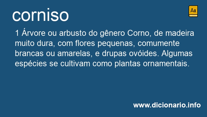 Significado de corniso