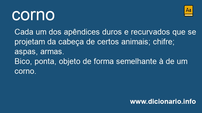 Significado de cornos
