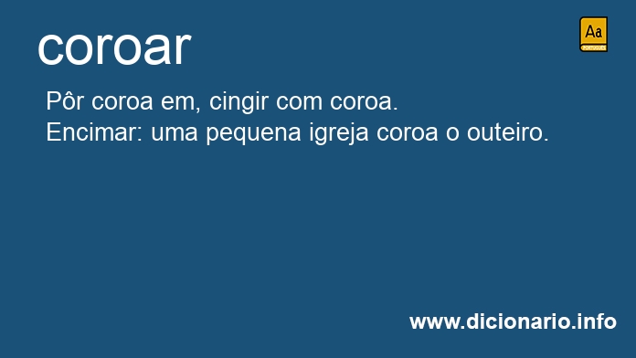 Significado de coroar