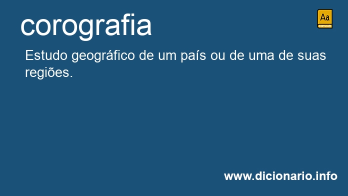 Significado de corografia