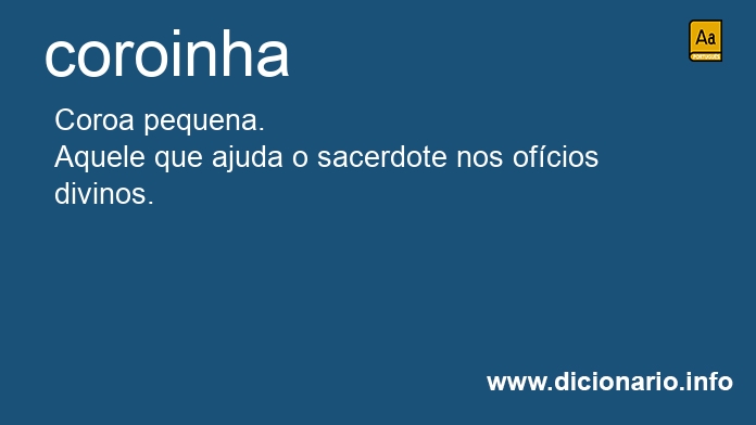 Significado de coroinhas