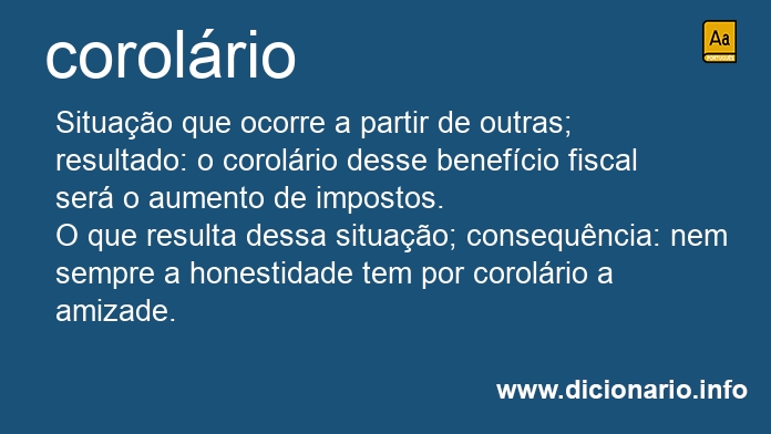 Significado de corolria