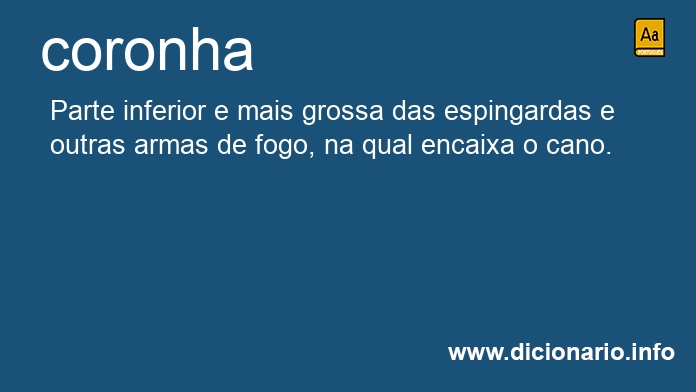 Significado de coronha