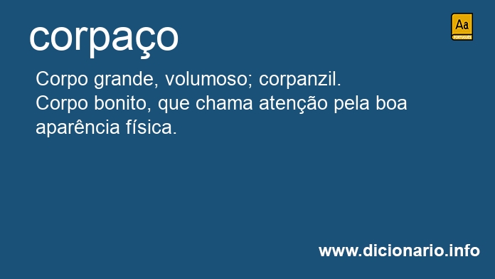 Significado de corpao