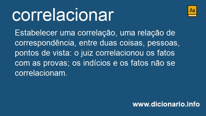 Significado de correlacionado