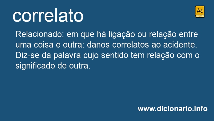 Significado de correlatos