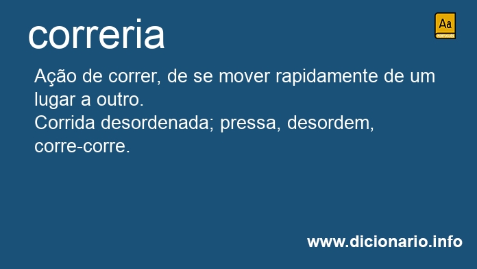 Significado de correria